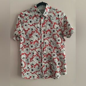 Ted Baker Floral Button Down Shirt, Sz. 3